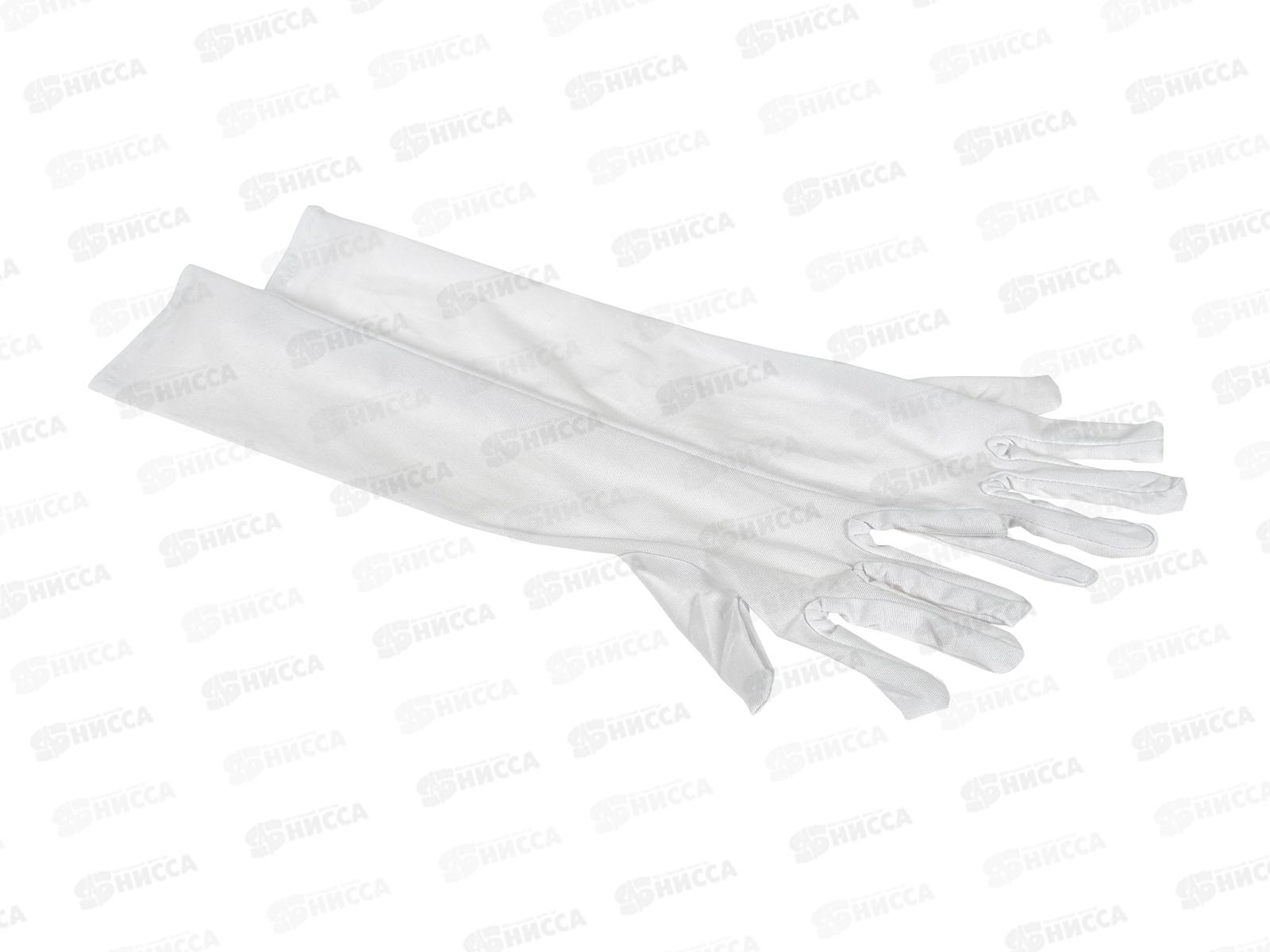 Перчатки карнавальные  &quotКоролева&quot белые 770-0488